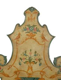 A Pair of Venetian Style Painted Headboards