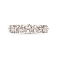 CARTIER, ART DECO, PLATINUM AND DIAMOND BRACELET