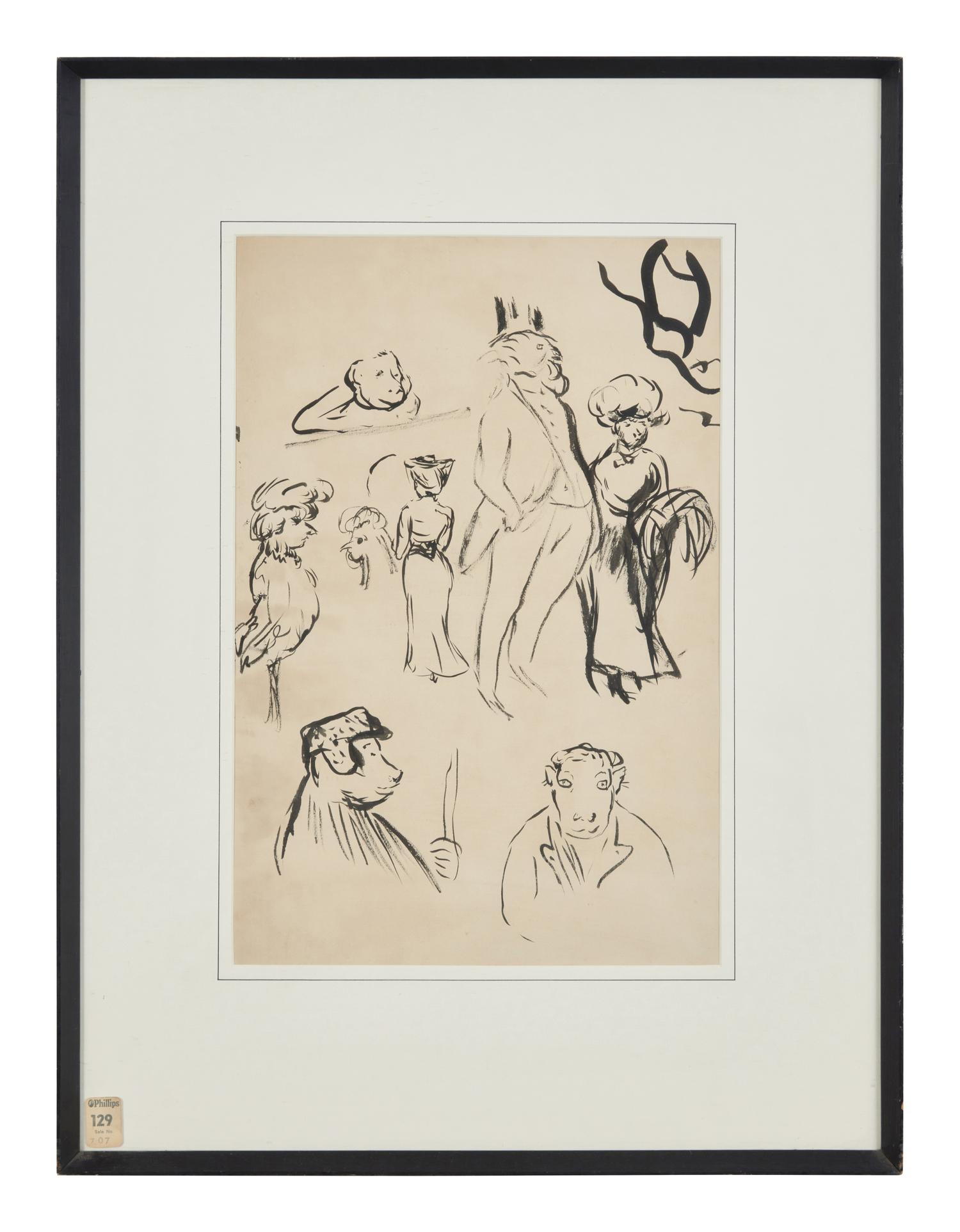 Caricatures, circa 1890-95