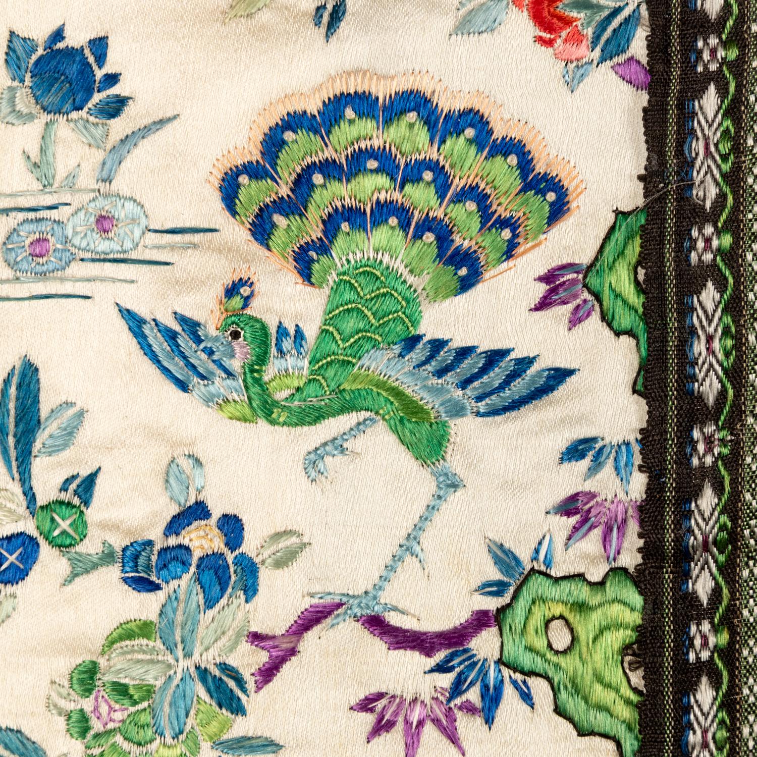 A Chinese Yellow Ground Embroidered Silk Lady's Jacket, 19th Century 清中期 黃地團花紋女大襟