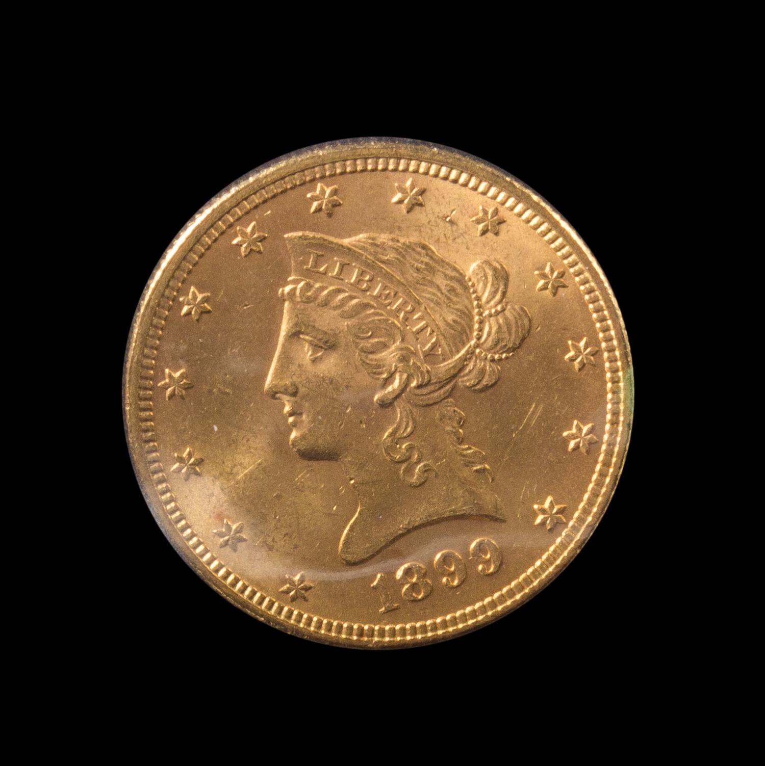 A United States 1899 Liberty Head $10 Gold Coin