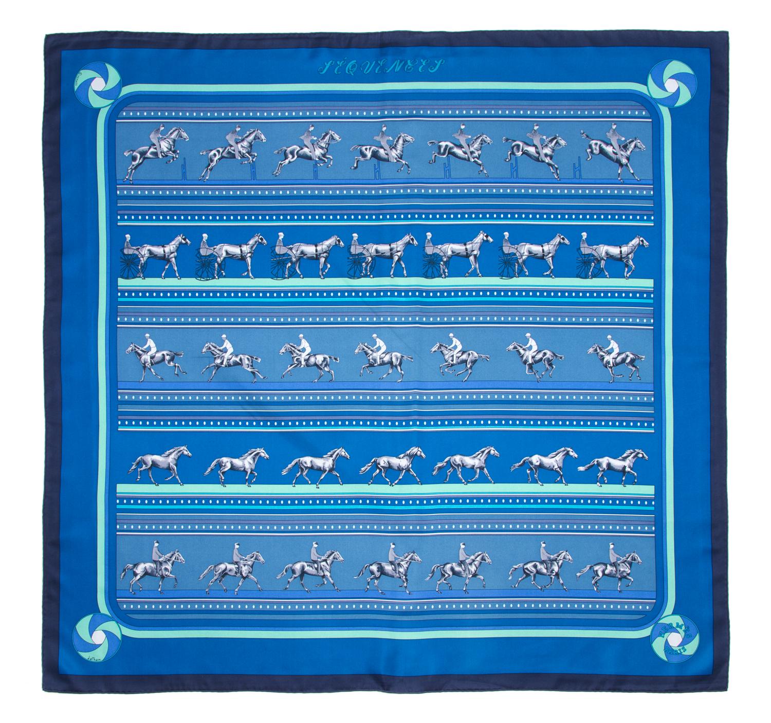 An Hermes 90cm Silk Scarf, 36"x36".