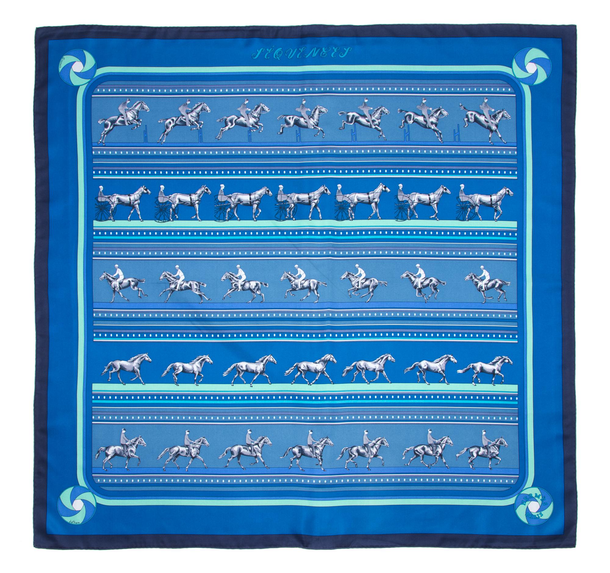 An Hermes 90cm Silk Scarf, 36"x36".