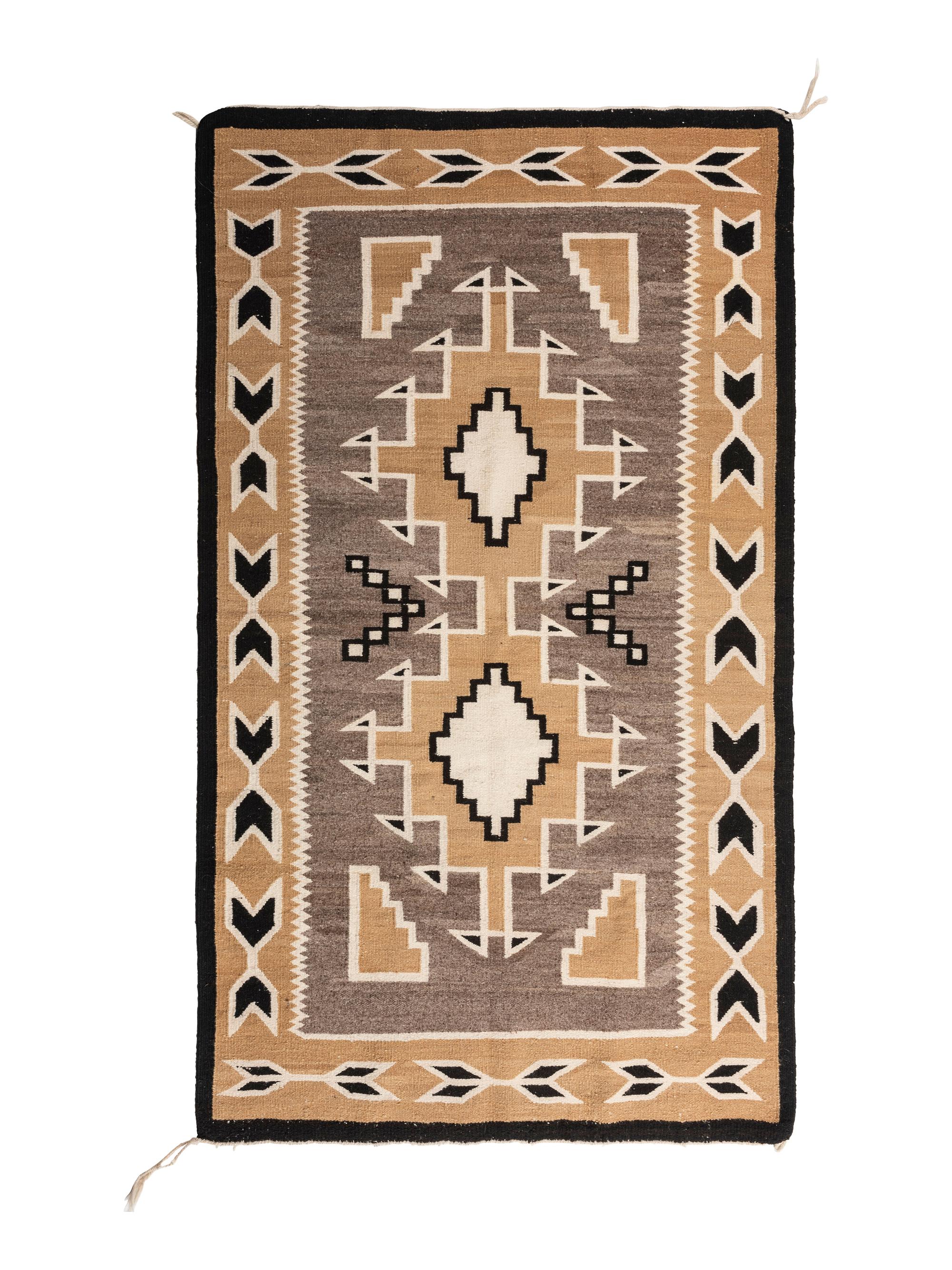 Navajo Two Grey Hills Weaving / Rug