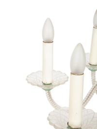 A Venetian Style Glass Six-Light Chandelier