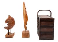 Five Decorative Wood Objects