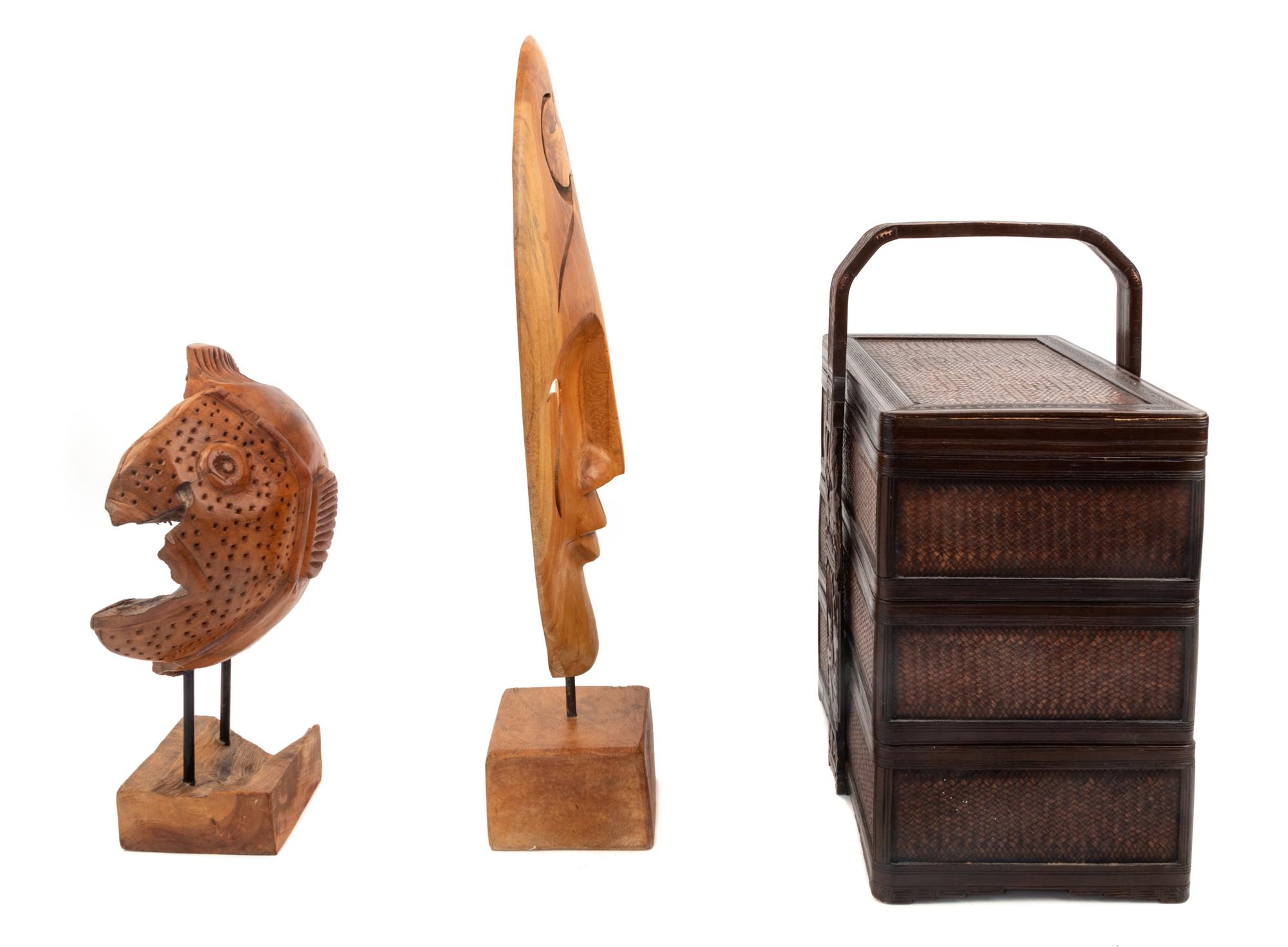 Five Decorative Wood Objects