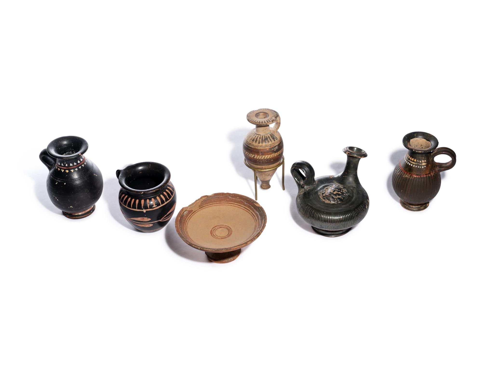 Six Greco-Roman Terracotta Vessels