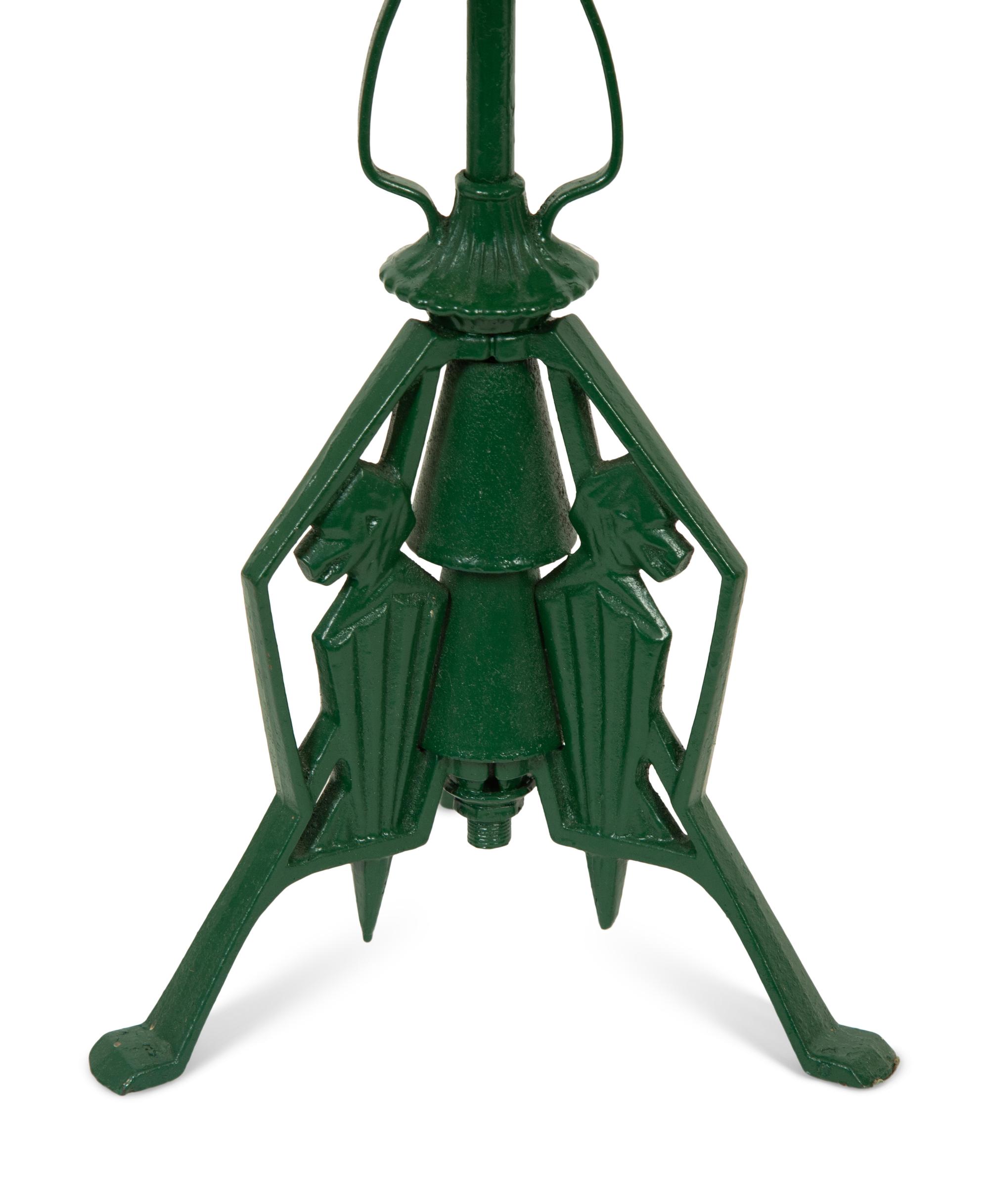 A Pair of Art Deco Cast Iron Table Lamps