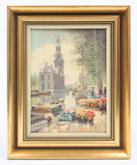 A. Martens, (20th century), City Scene
