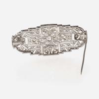 An Art Deco Platinum and Diamond Brooch