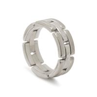 CARTIER, WHITE GOLD 'MAILLON PANTHÈRE' RING