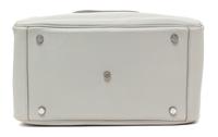 An Hermes Gris Pearle Swift Lindy 30 Handbag, 12" x 7.5" x 6.5".