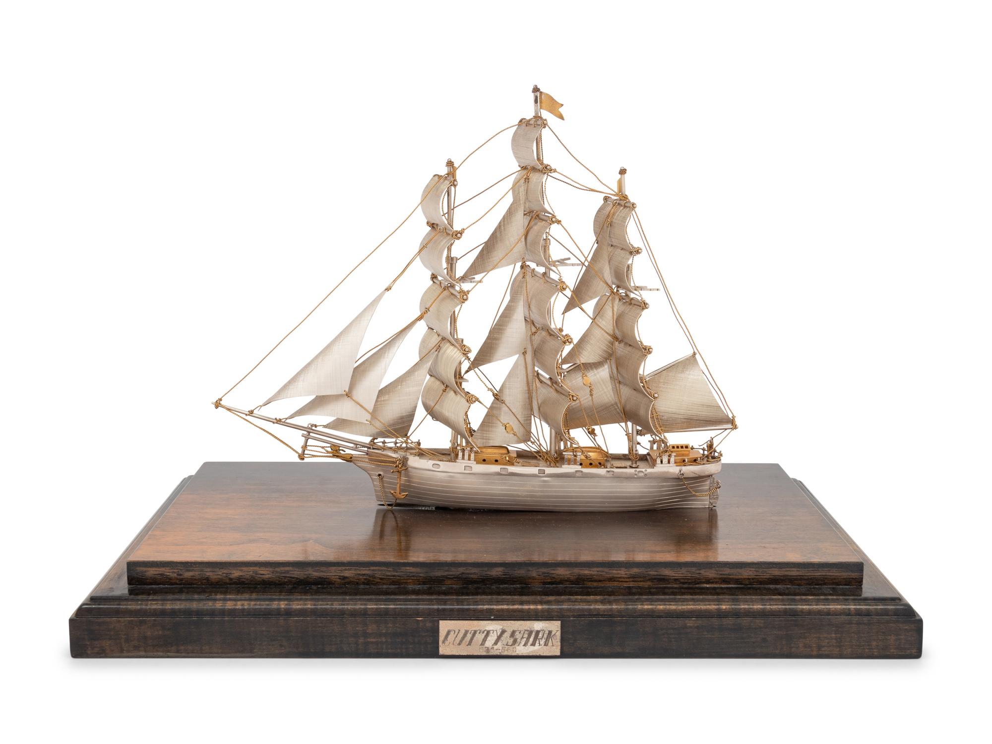 A Mexican Silver Model of the Cutty Sark