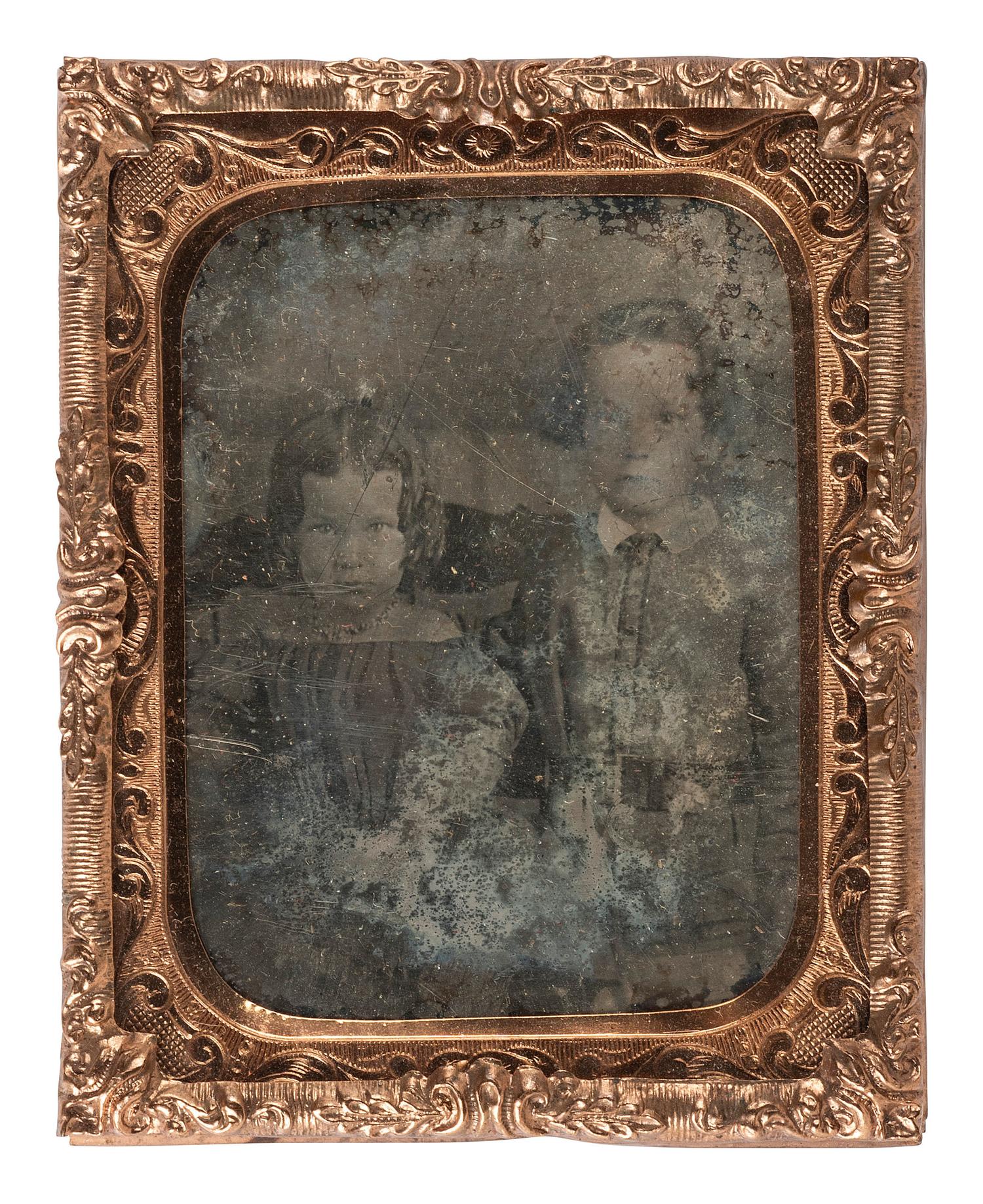 [EARLY PHOTOGRAPHY]. 29 quarter plate and ninth plate daguerreotypes of children.