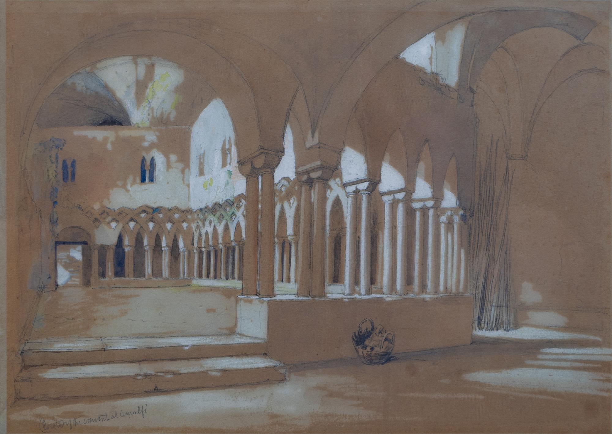 Cloister of the Convent at Amalfi — circa 1830s