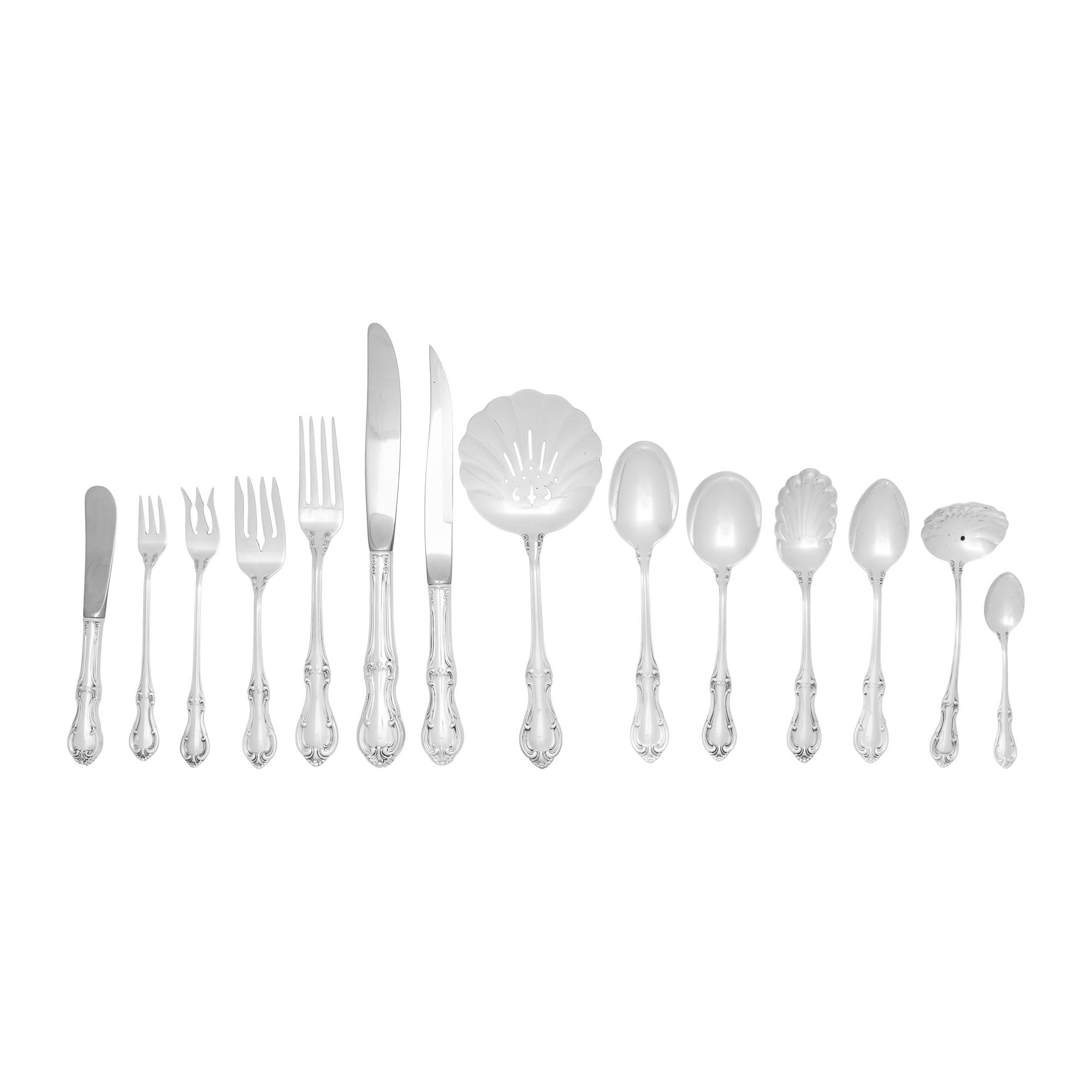 An American Silver Flatware Service