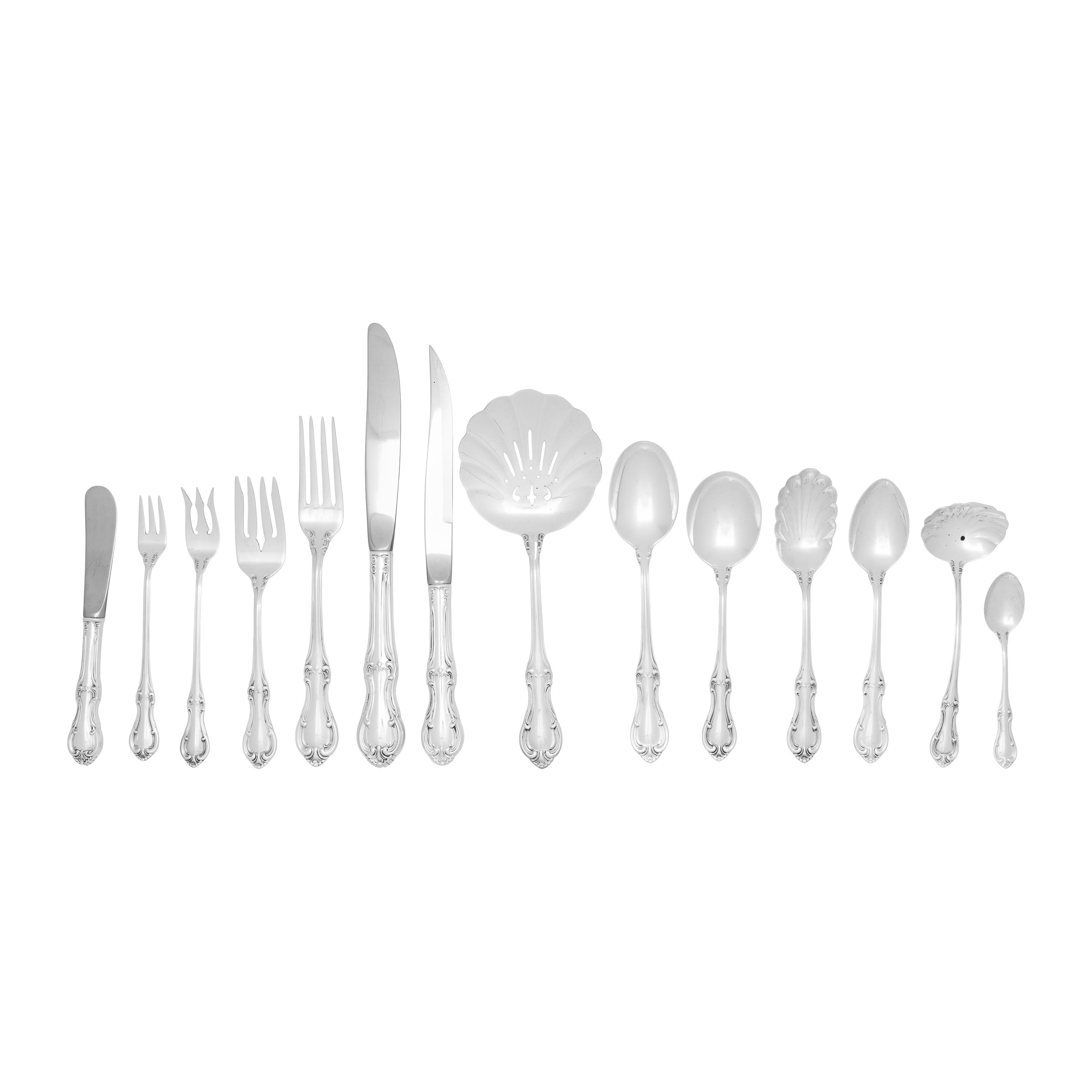 An American Silver Flatware Service