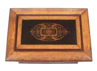 A Bird's-Eye Maple Flatware Chest Height 21 1/2 x width 28 1/2 x depth 19 1/4 inches.