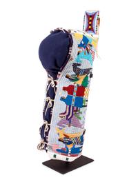 Pictorial Beaded Cradle, 2005-2006