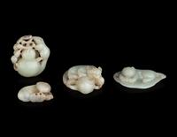 Six Chinese Jade Carvings of Animals
