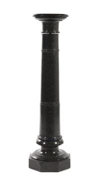 A Continental Marble Column Height 42 1/8 x diameter 10 inches.
