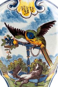 Dutch Delft Vase Mounted Lamps