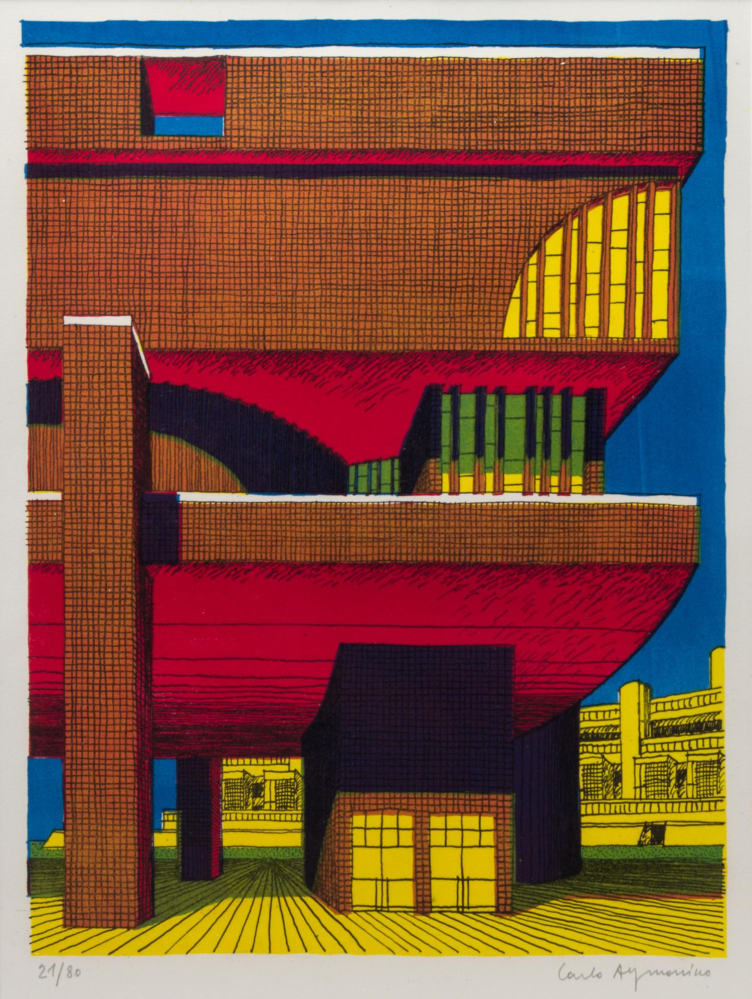 Carlo Aymonino, (Italian. 1926-2010), Untitled, 1976, from Disegni per una Architettura, Milan