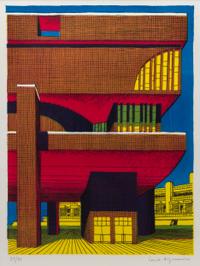 Carlo Aymonino, (Italian. 1926-2010), Untitled, 1976, from Disegni per una Architettura, Milan