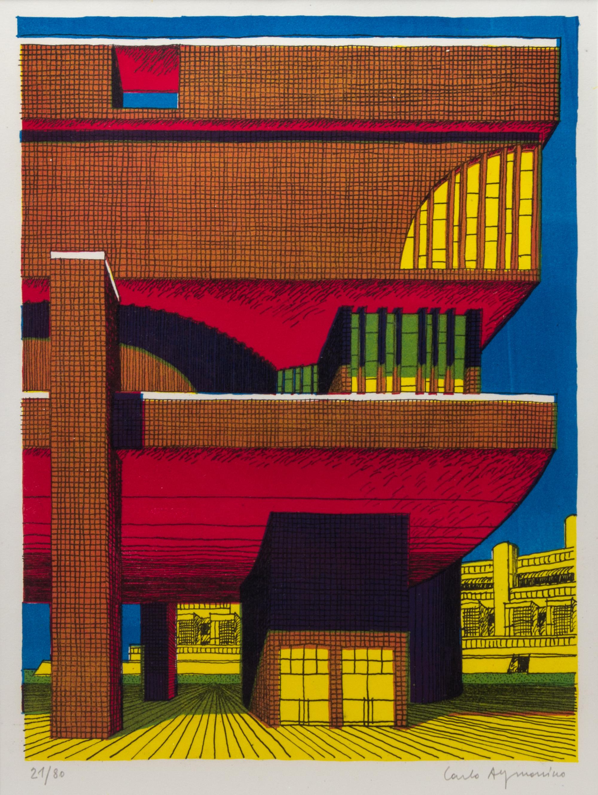 Carlo Aymonino, (Italian. 1926-2010), Untitled, 1976, from Disegni per una Architettura, Milan