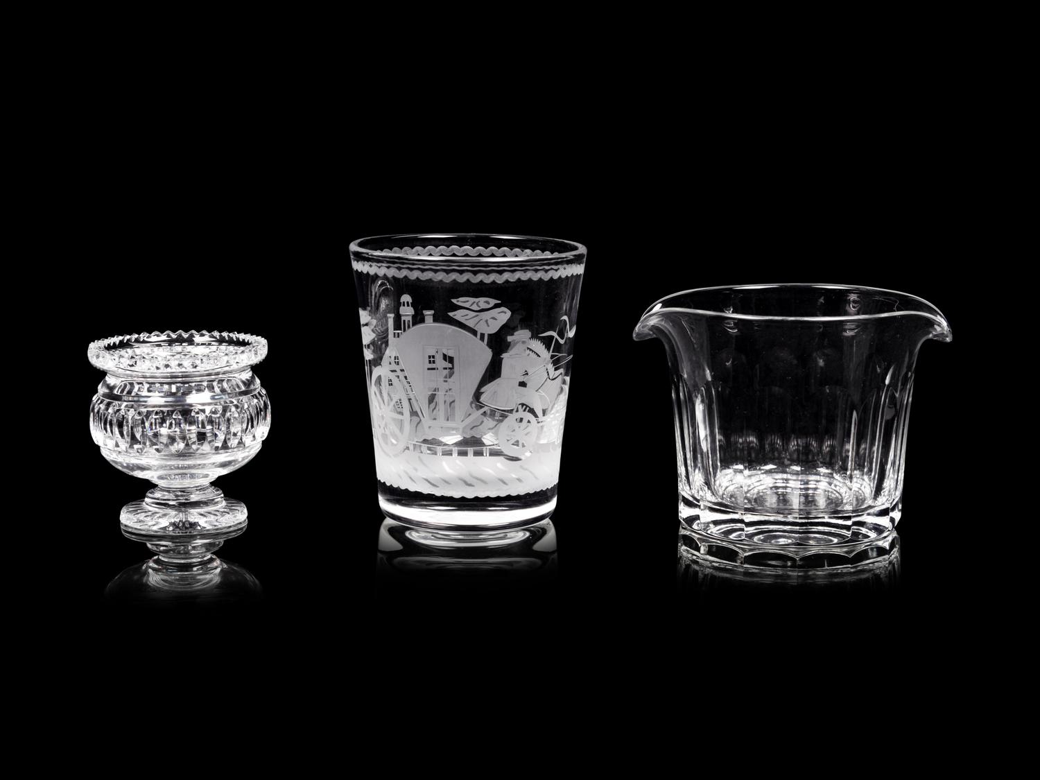 Three William Yeoward Glass Articles