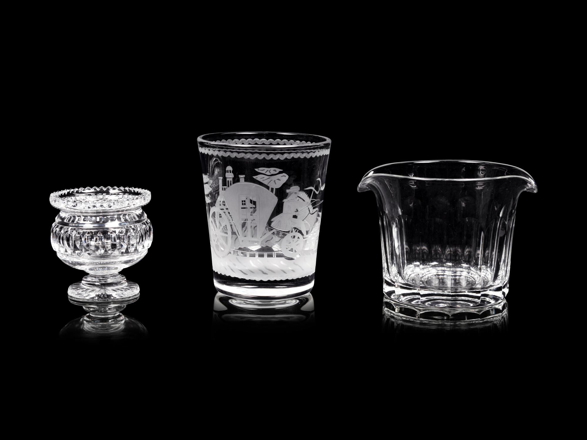 Three William Yeoward Glass Articles
