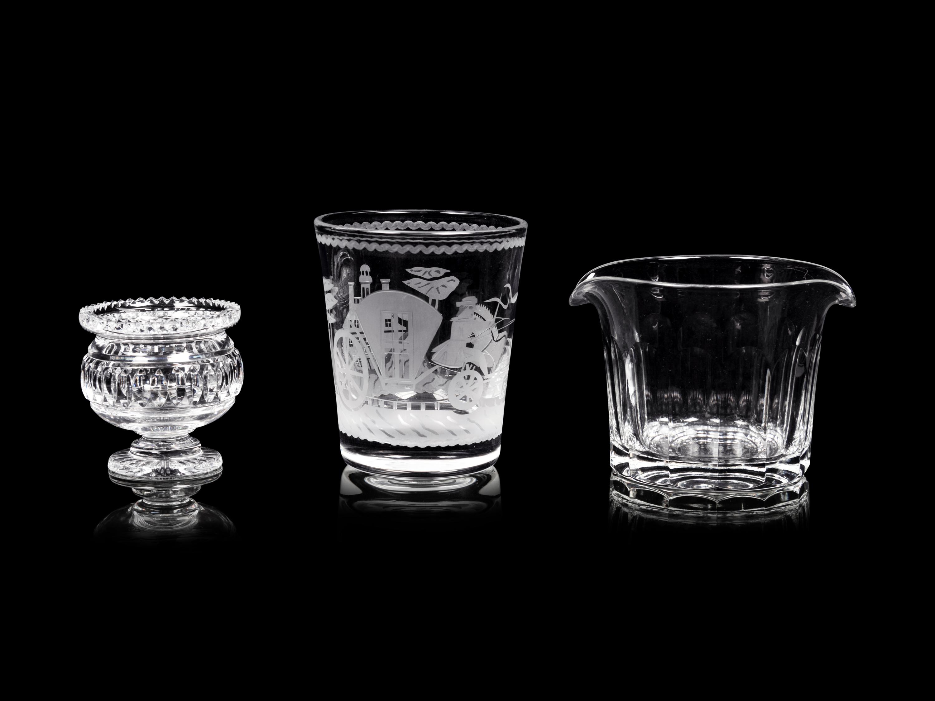Three William Yeoward Glass Articles