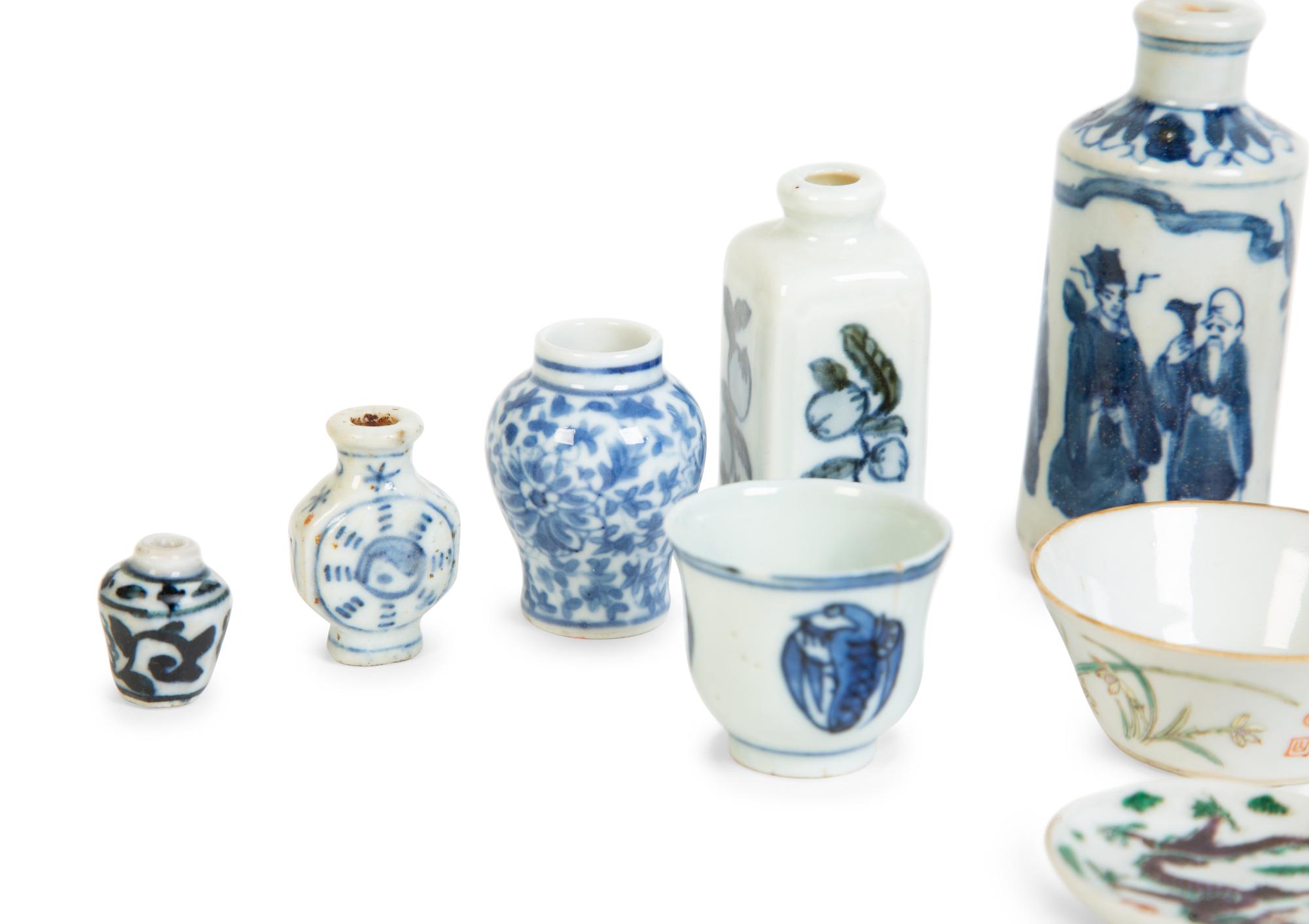 A Group of Eleven Chinese Porcelain Articles — 19TH/20TH CENTURY