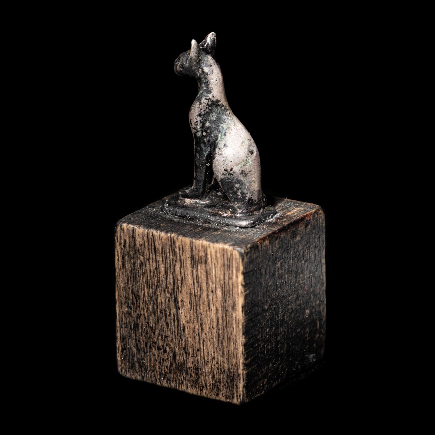 An Egyptian Silver Cat