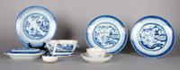 A Collection of Chinese Porcelain Export Articles, Diameter of plates 8 1/2 inches.