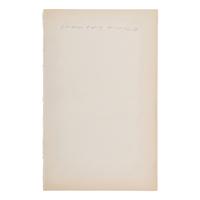 Lazarus, Emma (1849-1887). Autograph quotation signed ("Emma Lazarus"), 6 December 1877.