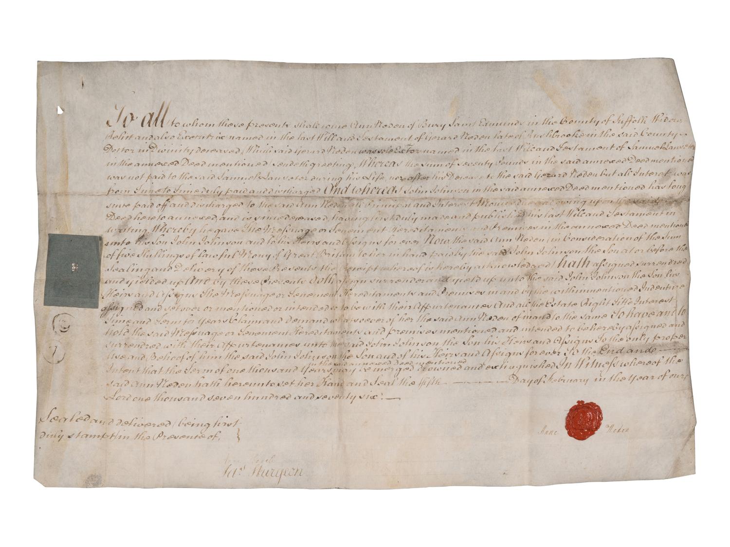 [BRITISH LEGAL DOCUMENTS]. A group of 3.