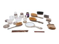 A Collection of Silver Mounted Dresser Articles