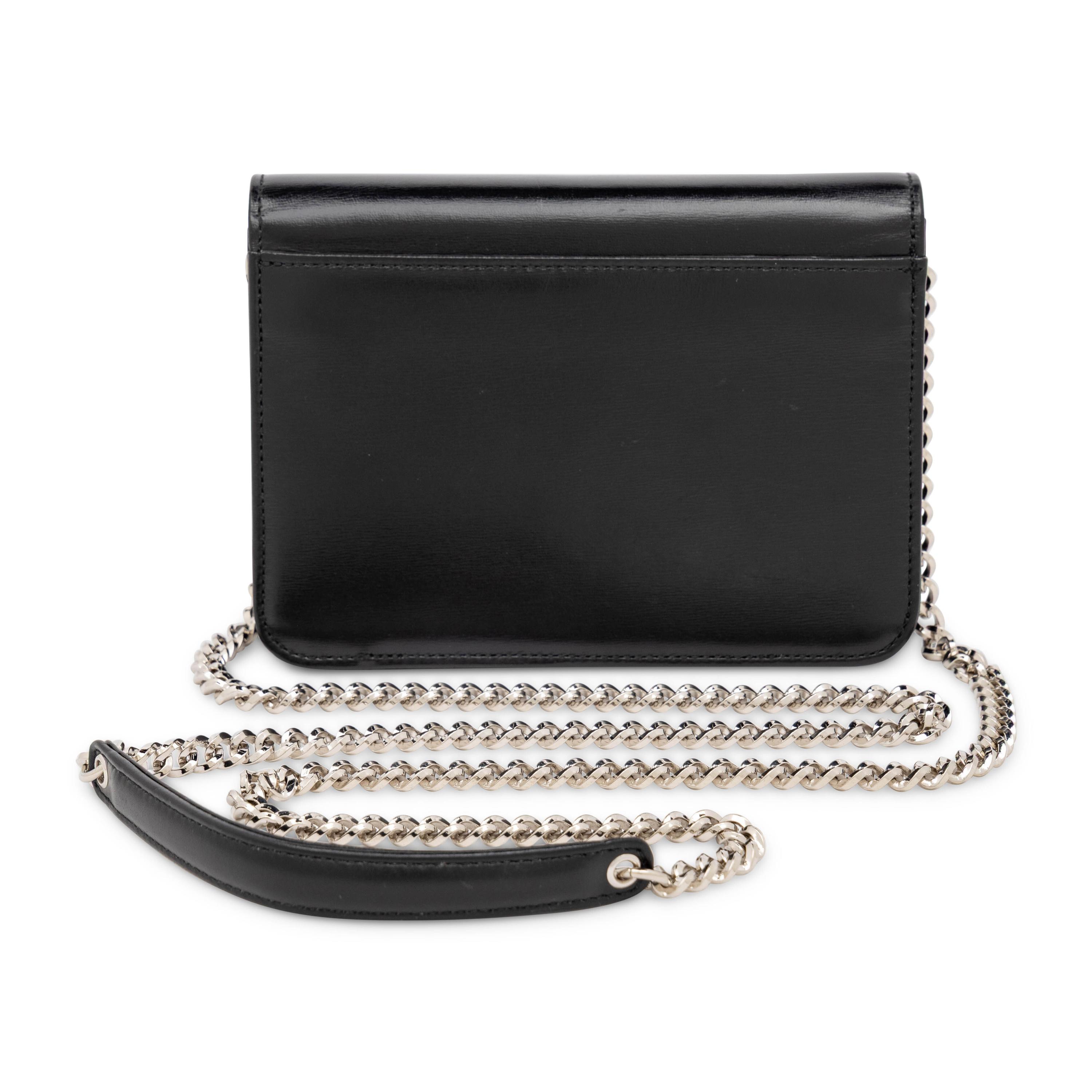 Christian Dior, Small Black Leather Flap Bag