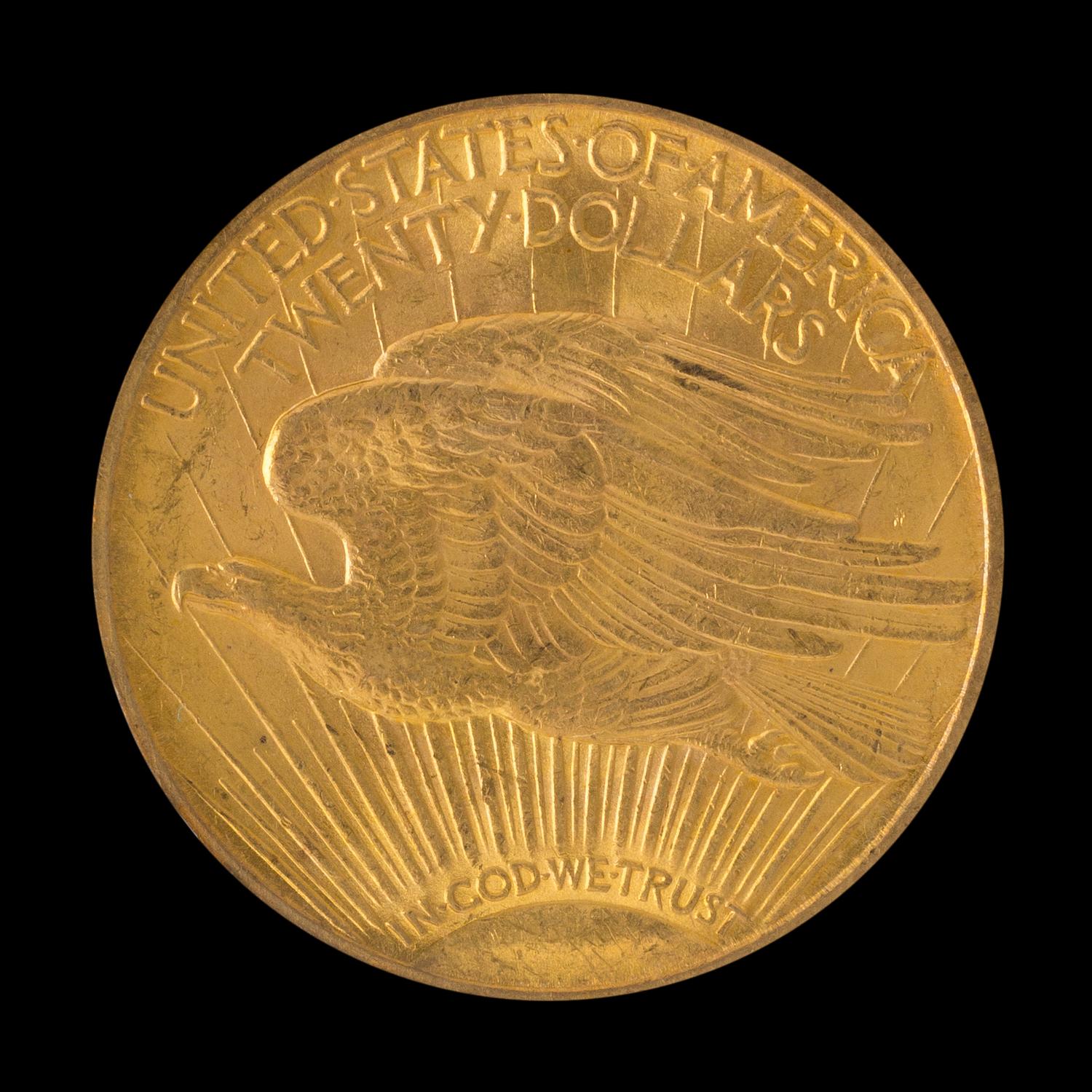 A United States 1909/8 St. Gaudens $20 Gold Coin