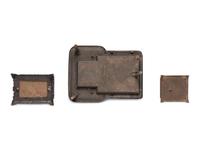 Three Salesman's Sample or Child's Toy Cast Iron Stoves