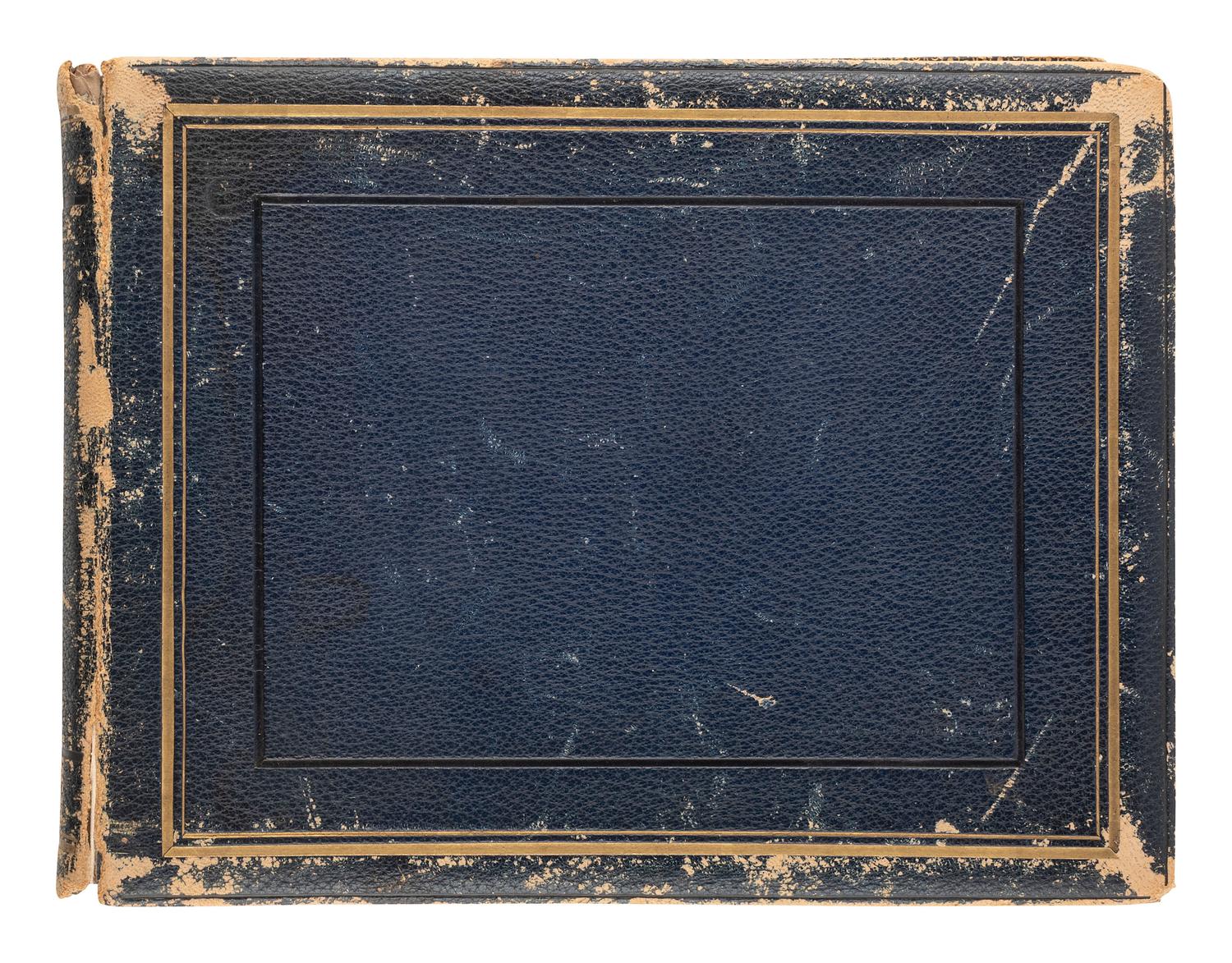 [EARLY PHOTOGRAPHY] Album containing albumen prints of Egyptian scenes and landmarks by various photographers.