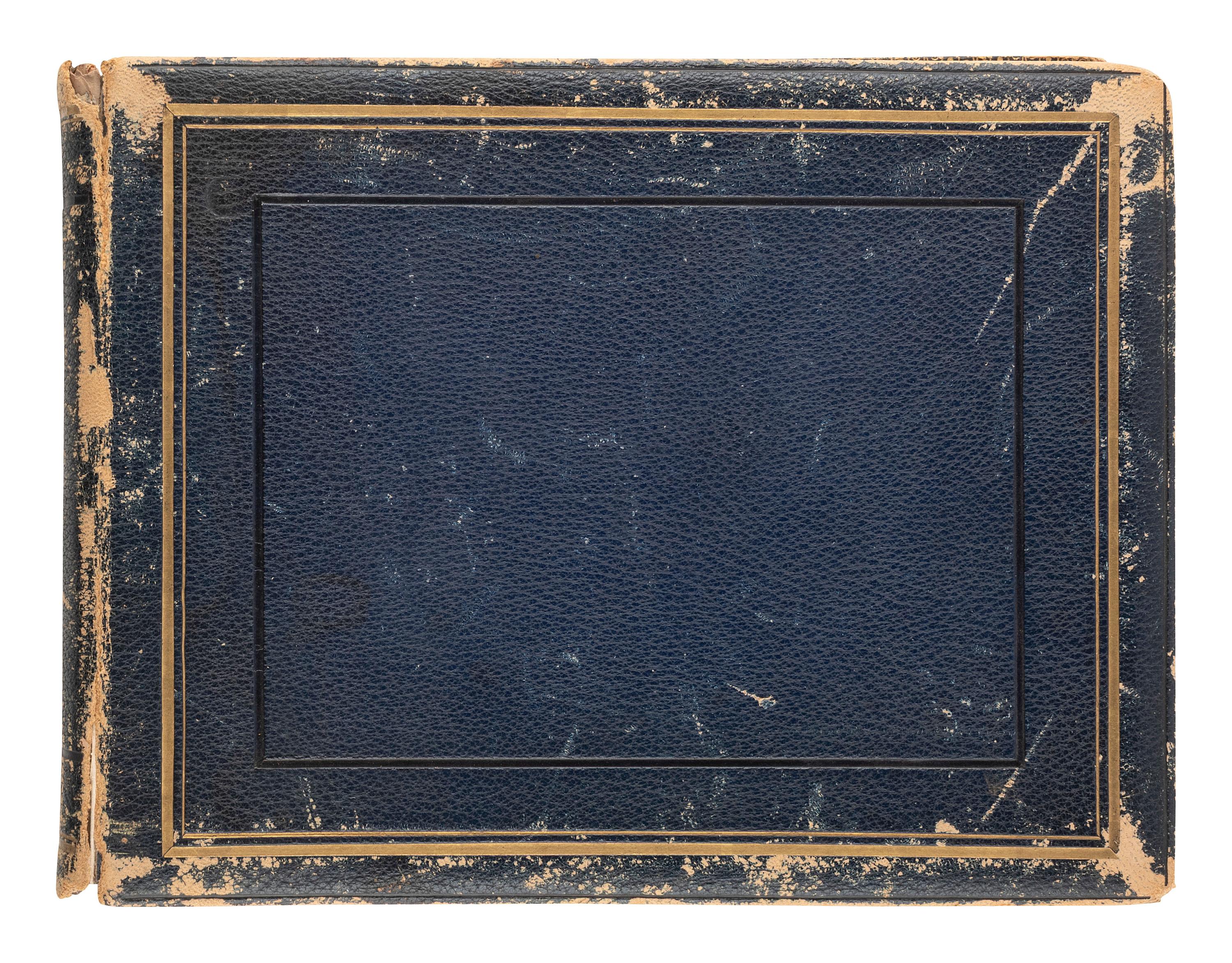 [EARLY PHOTOGRAPHY] Album containing albumen prints of Egyptian scenes and landmarks by various photographers.
