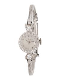 ROLEX, 14K WHITE GOLD, GOLD-FILLED AND DIAMOND WRISTWATCH