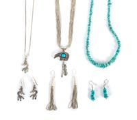 Three Southwestern Necklaces Length of first 27 inches