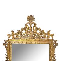 A George III Style Carved Giltwood Mirror