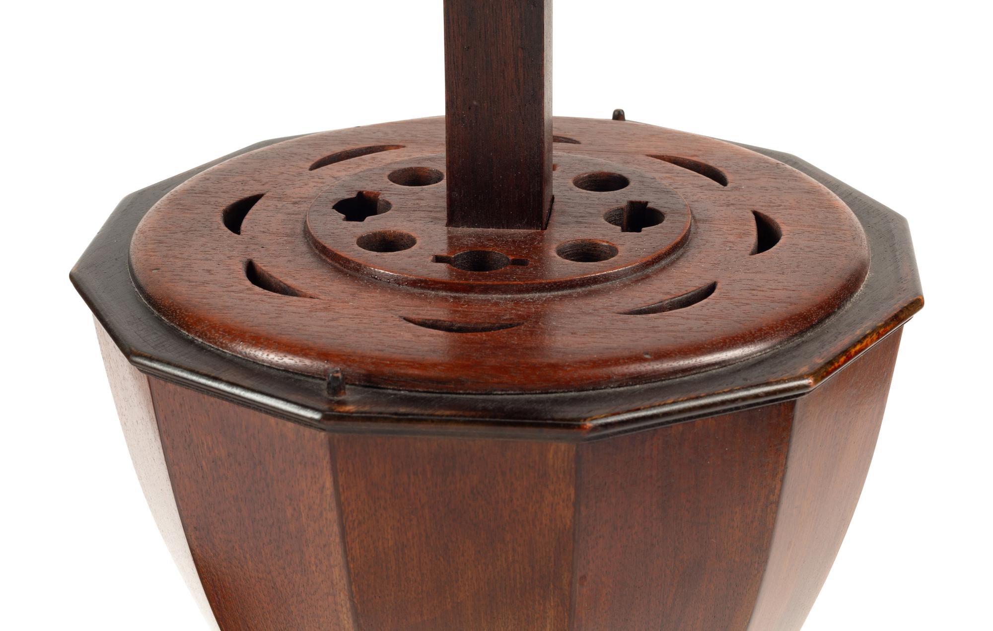 A Pair of English Mahogany Cutlery Urns