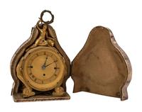 An Austrian Gilt Metal Travel Clock