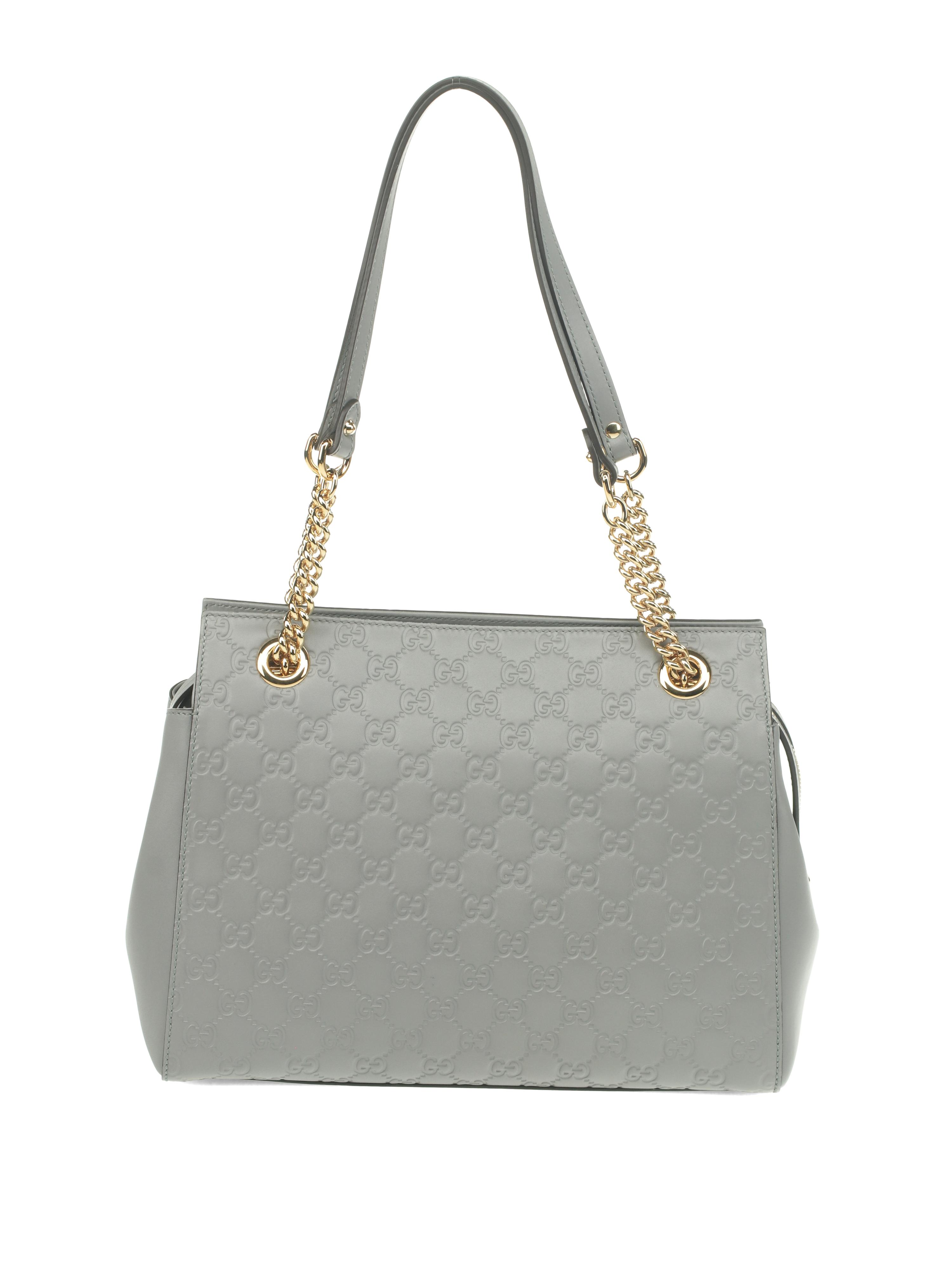 Gucci Guccissima Grey Leather Tote